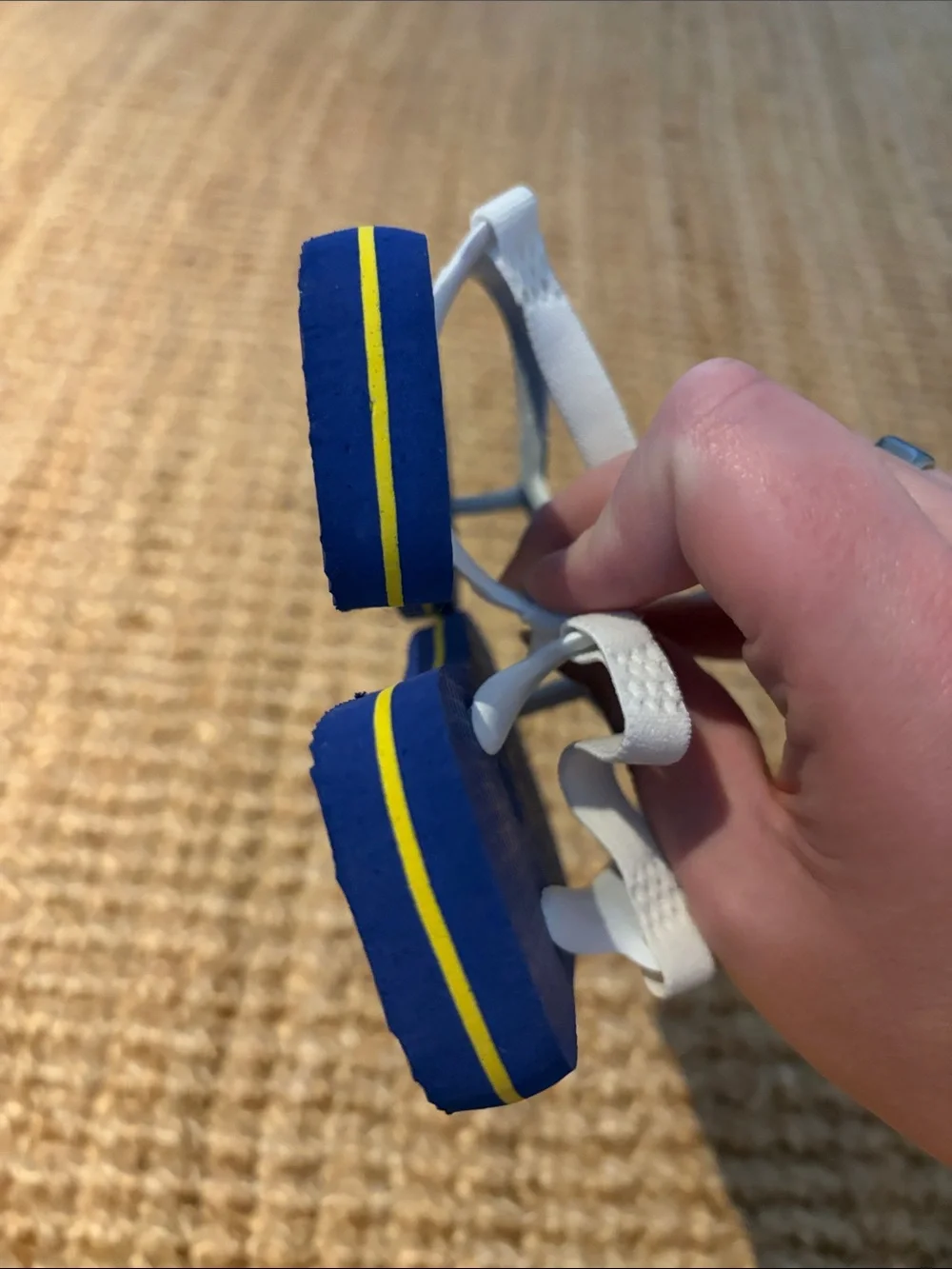 Havaianas Kids Royal Blue Flip Flops with White Straps